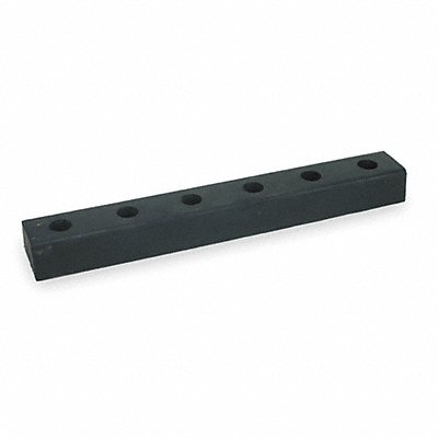 GRAINGER 2MYP9 Dock Bumper 30x3x4-1/2 in Rubber PK2
