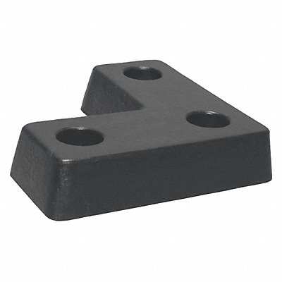 GRAINGER 2MYR3 Dock Bumper 18x4x18 in Rubber