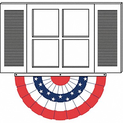 ANNIN FLAGMAKERS 483250 US Bunting Fan 3x6 Ft