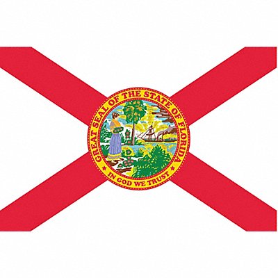 ANNIN FLAGMAKERS 140960 D3761 Florida State Flag 3x5 Ft