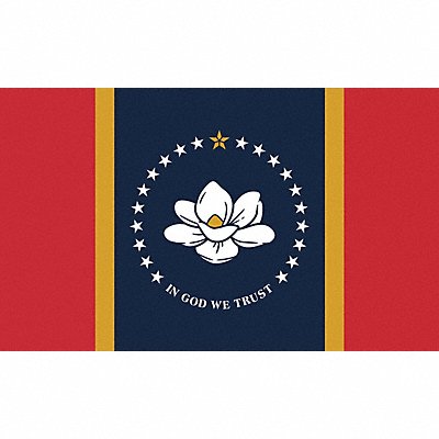 ANNIN FLAGMAKERS 142870 D3771 Mississippi Flag 4x6 Ft Nylon
