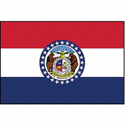 ANNIN FLAGMAKERS 142960 D3761 Missouri State Flag 3x5 Ft