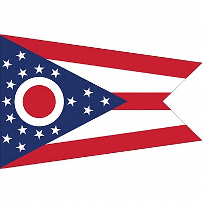 ANNIN FLAGMAKERS 144260 D3761 Ohio State Flag 3x5 Ft