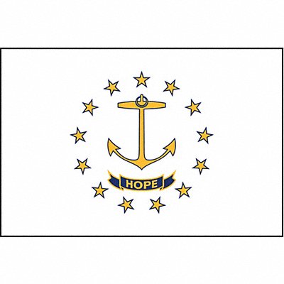 ANNIN FLAGMAKERS 144760 D3761 Rhode Island State Flag 3x5 Ft