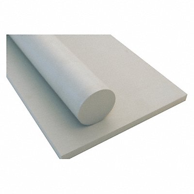 GRAINGER 2NHJ9 Plastic Sheet Polystr 12 x12 2 T OffWht Opq