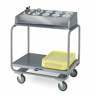 LAKESIDE 213 Flatware Cart 34 3/4 in L Grey