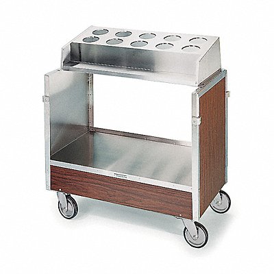 LAKESIDE 603GS Flatware Cart 36 1/4 in L Walnut