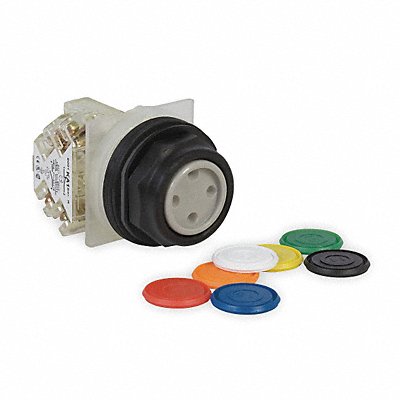 SCHNEIDER ELECTRIC 9001SKR1UH13 H7072 Push Button Blk Blu Grn Org Red Wht Yellow SPDT