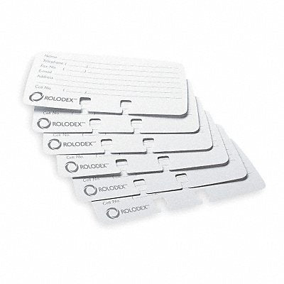 ROLODEX 67553 Business Card Refills Lined PK100