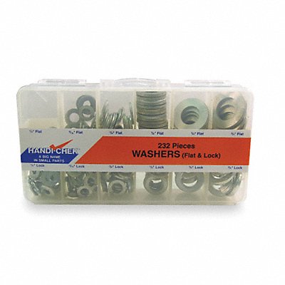 ITW BEE LEITZKE WWGDISPFW232 Wshr Assrt Zinc Plated Steel 232PK