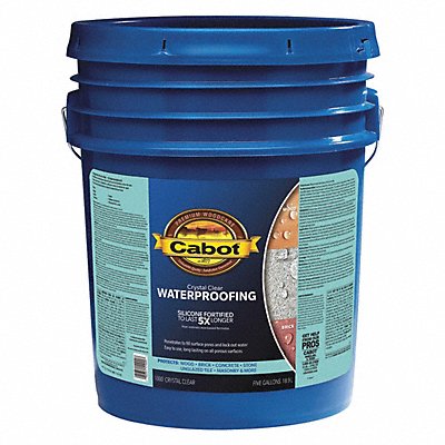 CABOT 1400000000000 Sealer Crystal Clear Flat 5 gal.