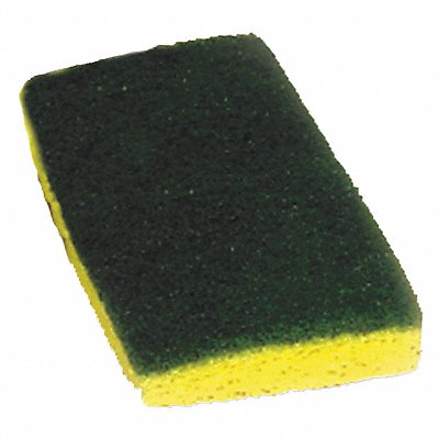 TOUGH GUY 2NTH3 Scrubber Sponge 6 in L Green/Yellow PK20