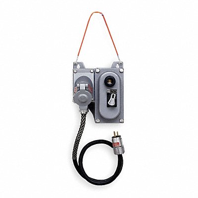 HUBBELL KILLARK UGFI20AD Haz Loc GFCI 3ft 20A Gry 125V