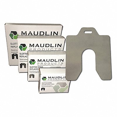 MAUDLIN PRODUCTS MSH001 Slotted Shim H-8x8 Inx0.001In Pk20