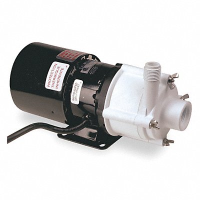LITTLE GIANT 581503 Magnt Drv Pmp 1/2in NPT 1/12hp Glss PP