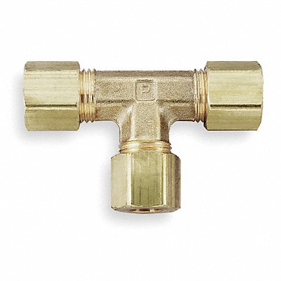 PARKER 164C4 Union Tee Brass Comp 1/4In PK10