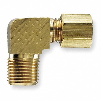 PARKER 169C86 Elbow 90 Brass CompxM 1/2Inx3/8In PK10