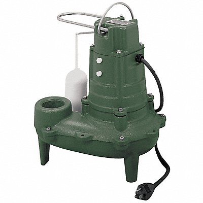 ZOELLER M267 1/2 HP Sewage Ejector Pump 115VAC