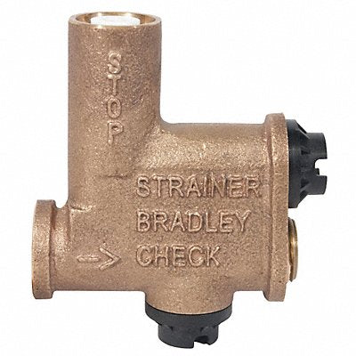 BRADLEY S60003 Stop Strainer Check Valve Kit Brass 3in