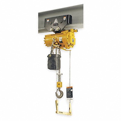 INGERSOLL RAND ML500KR1DA10R6U Air Chain Hoist 1100 lb Cap. 10 ft Lft