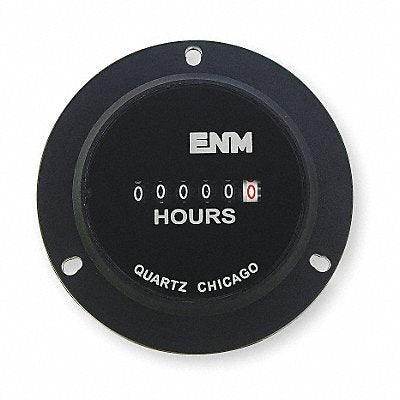 ENM T40B45 DC Hour Meter 6 Digit Round 10-80VDC