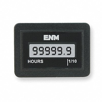 ENM T1140EB Hour Meter LCD Flush Rectangular