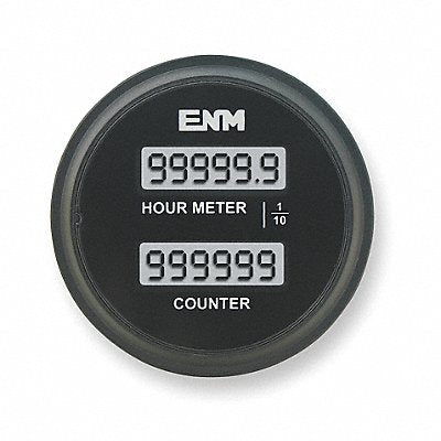 ENM T39AC Hour Meter/Counter LCD 6Digit 8-32 VDC