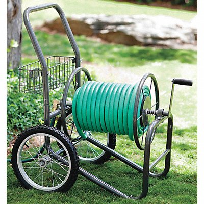 LIBERTY 2PAZ3 Garden Hose Reel Cart 10 in Steel
