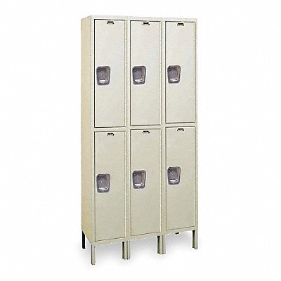 HALLOWELL UY32282PT K4129 Locker 2x3Locker Tan 78 x36 x12 Unassembled
