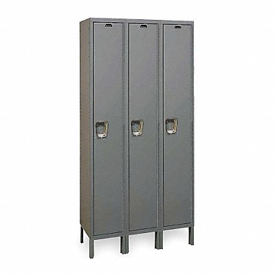 HALLOWELL UY35581HG K4098 Locker 1x3Locker Drk Gry 78 x45 x15 Unassembled