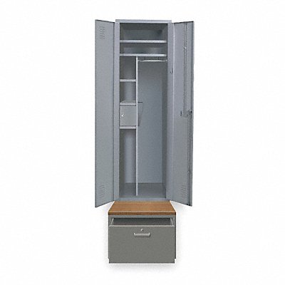 HALLOWELL HERL4421BGHG Wardrobe Locker 3opng Dark Grey Assm