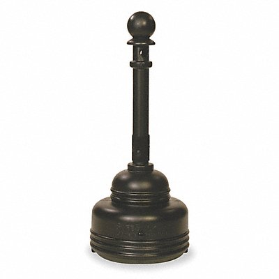 EAGLE 1206BLACK D0288 Cigarette Receptacle 1-1/4 gal Black