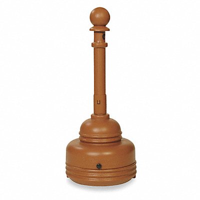 EAGLE 1206BROWN D0288 Cigarette Receptacle 1-1/4 gal Brown