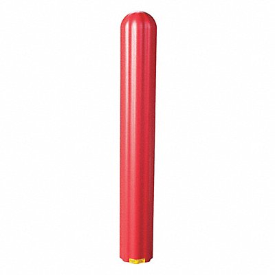 GRAINGER 1730R F0485 Bollard Cover Red 7 9/10 in Dia