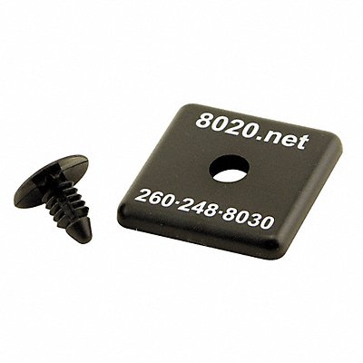 80/20 20302 End Cap 1 1/2 inx3/16 inx1 1/2 in PK2