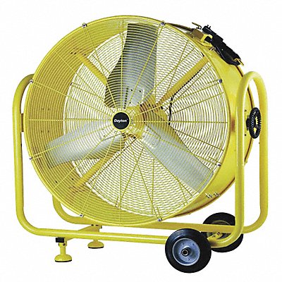 DAYTON 2RDZ1 High Visibility Industrial Fan 24 Blade Dia 2Spd