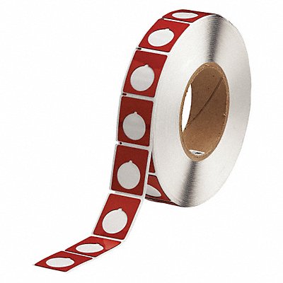 BRADY THTEP1675935RD Label Red Glossy Polyester 1-13/64 in W