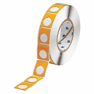 BRADY THTEP1675935YL Label Yellow Glossy Polyester 1-13/64 In W