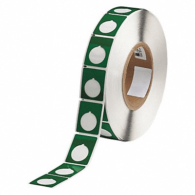 BRADY THTEP1675935GN Label Green Glossy Polyester 1-13/64 W