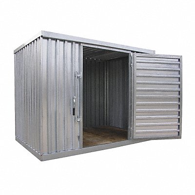 GRAINGER STOR912GW1RH Oudoor Storage Shed 12 3/4x9 1/8x7 1/8ft Grey