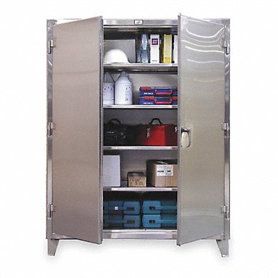 STRONG HOLD 56244SS Storage Cabinet 78 x60 x24 Silver 8Shlv