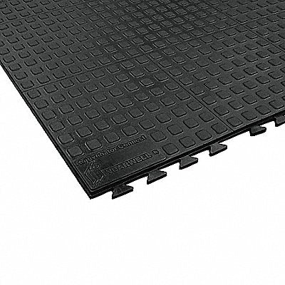 WEARWELL 502 Modular Antifatigue Mat Black 3ft.x3ft.
