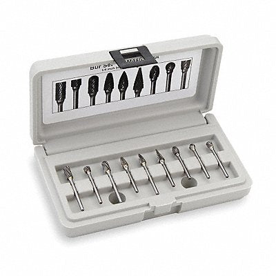 WIDIA METAL REMOVAL M40594 Carbide Burr Sets 1/2 8 Pcs