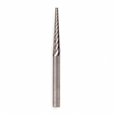 WIDIA METAL REMOVAL M40487 Carbide Burr Pointed Cone 1/8 Single Ct