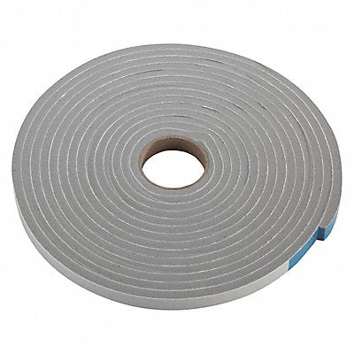 GRAINGER 2RRE5 Foam Seal 17ft Grey PVC Closed Cell Foam