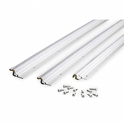 GRAINGER 29520094 Weatherstrip Kerf Vinyl Clad White