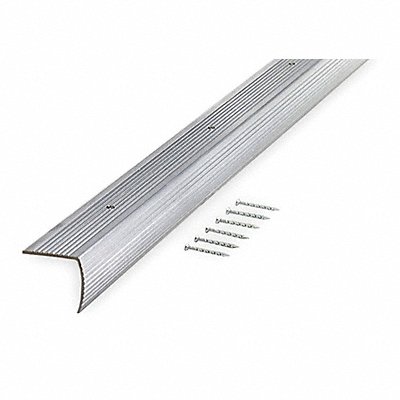 GRAINGER 2RRW3 Stair Edging Silver 36in W Aluminum