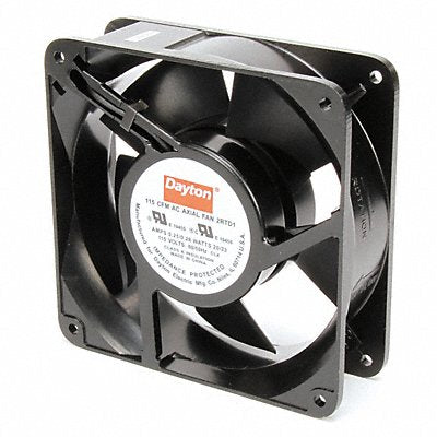 DAYTON 2RTD1 Axial Fan Square 4-11/16 H 115/95 CFM