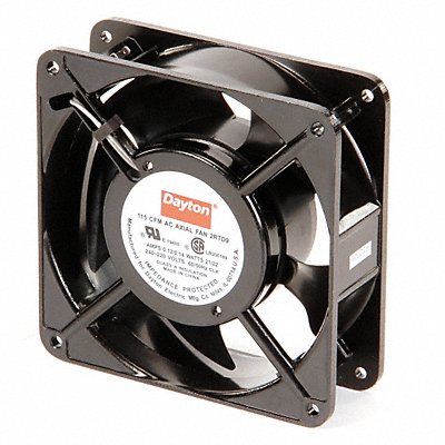 DAYTON 2RTD9 Axial Fan Square 4-11/16 H 115/95 CFM