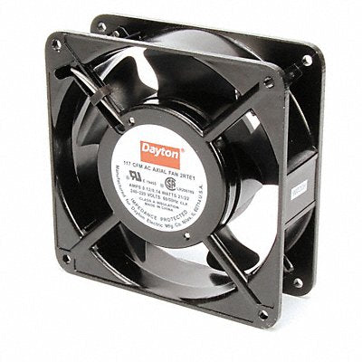 DAYTON 2RTE1 Axial Fan Square 4-11/16 H 117/97 CFM